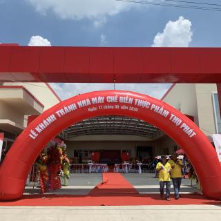 Tham dự Lễ Kh&aacute;nh Th&agrave;nh Nh&agrave; M&aacute;y Chế Biến Thực Phẩm Thọ Ph&aacute;t Ng&agrave;y 17/06/2020 tại Khu Nghiệp Hiệp Phước -TP Hồ Ch&iacute; Minh